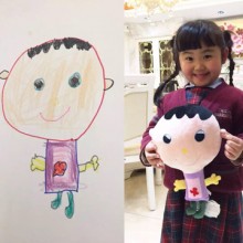 儿童绘画“变”布偶